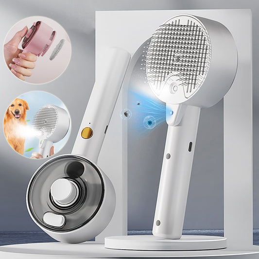 Pet Self-Cleaning Grooming Brush